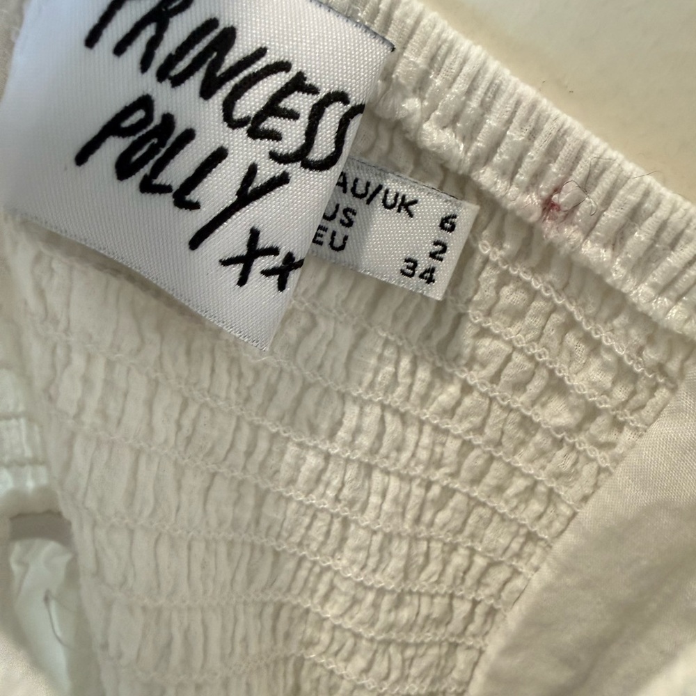 Princess Polly white mini dress size 2 - Picture 8 of 9
